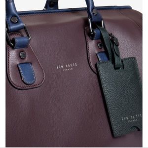 Ted Baker Color Block Bowler Bag, Oxblood